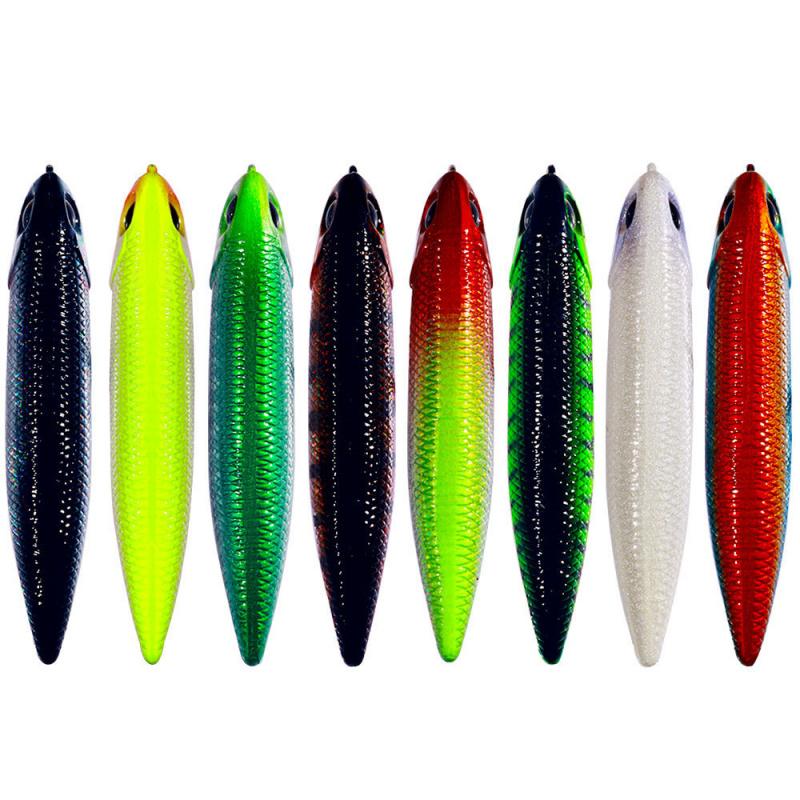 Submerged Pencil Lure Bait Set6.5cm6g8No. Blood Groove Hook Hard Bait Freshwater and Saltwater Universal Fake Fish Bait