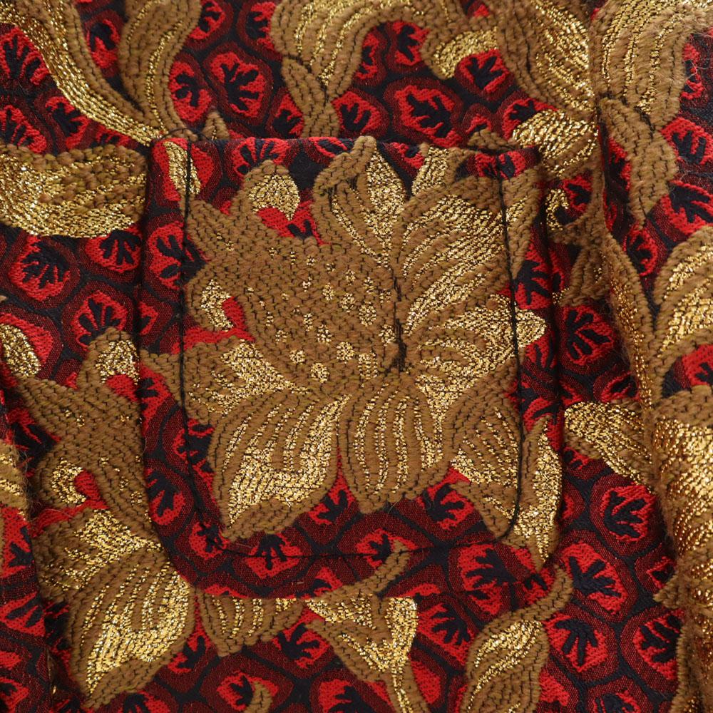 GUCCI 441738 Made in Italy Floral Jacquard Jacket 38 Ribbon with hanger Women Used