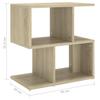 Vidaxl Szafka Nocna, Dąb Sonoma 50X30X51,5 Cm, Materiał Drewnopochodny