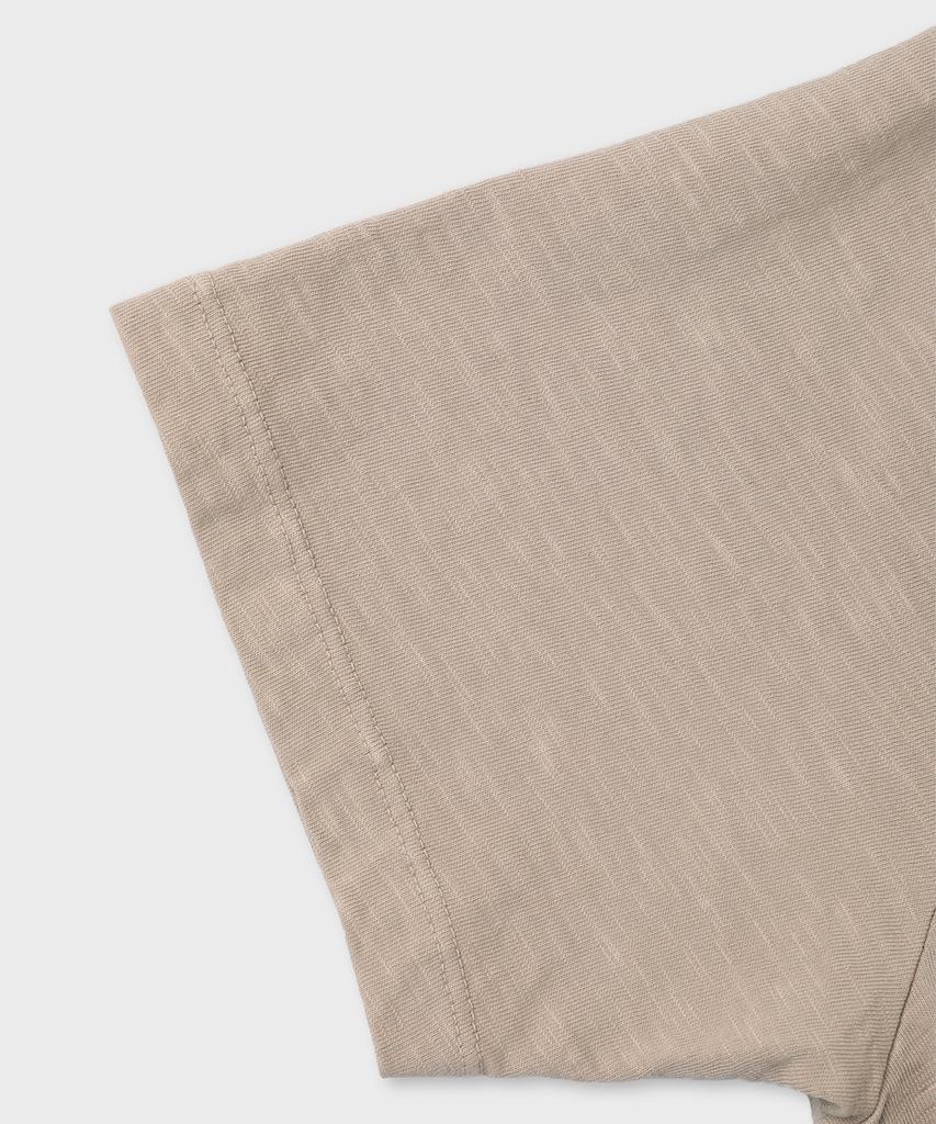 PANICALE Garment-Dyed Pastel Collared T-Shirt 2 Colors