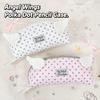 Mehrschichtige Stifttasche Polka-Dot-Print Federmäppchen Ins Federmäppchen Schulbedarf