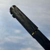 Used Sailor Fountain Pen Ebonite Carved Fountain Pen Yofuu (Night Wind) F with 2 Converters