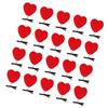 Valentines Day Plush Heart Hair Clip for Women Girl Music Festival Hair Pin Set of 20 Holiday Gathering Party Barrette