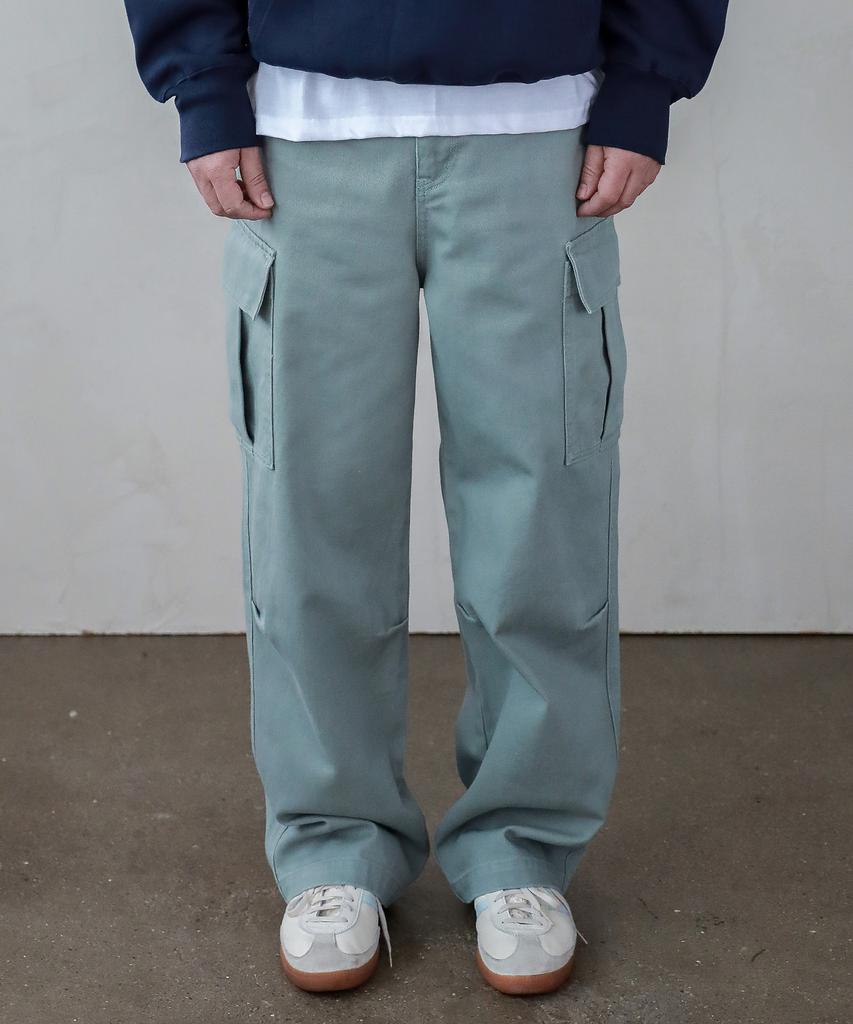 ESN Semi-Wide Cargo Cotton Pants Mint