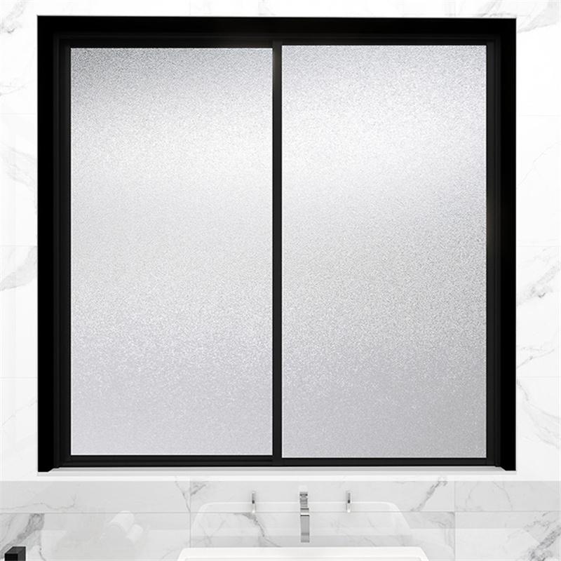 Non Adhesive Static Reusable Frosted Shower Window Glass Door Bathroom Sticker Privacy Film Home Office
