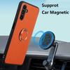 Luxusní kožené pouzdro s držákem na prsten pro Samsung Galaxy S23 S22 S21 S20 A23 A33 A53 A12 A51 Redmi Note 11 iPhone 14 13 12 11 Pro Max měkký kryt