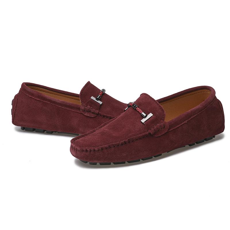New Men Casual Shoes Fashion Suede Soft Men Loafers Leisure Moccasins Slip On Men's Driving Shoes Lazy Shoe Handmade Flats Comfy