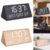 Digital Alarm Clock, Bedroom Alarm Clock, Wooden, Wood Decor