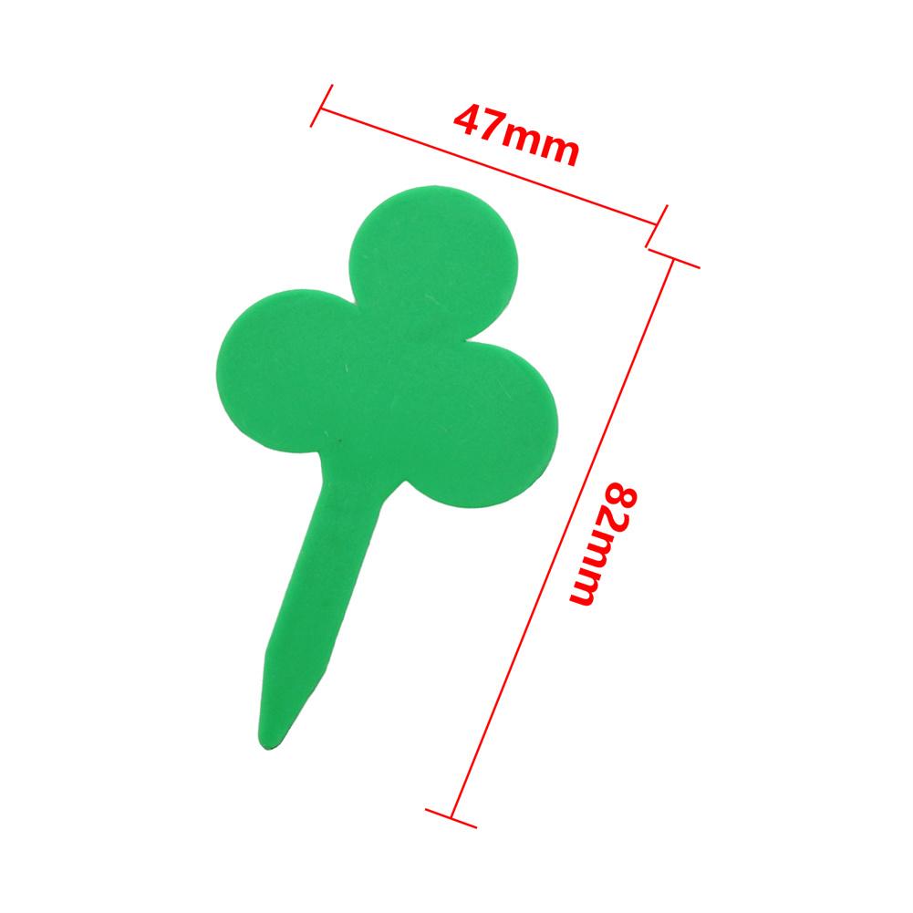 100Pcs Plant Labels Heart-shape Clover-Shape Waterproof Flower Herb Nursery Tags Garden Balcony Potted Plants Marking Signs