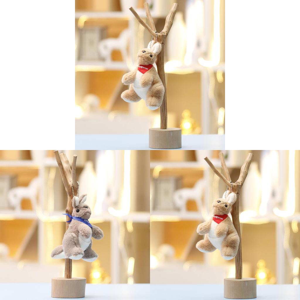 Kangaroo Soft Plush Key Holder Animal Cartoon Gift For Teens And Kids