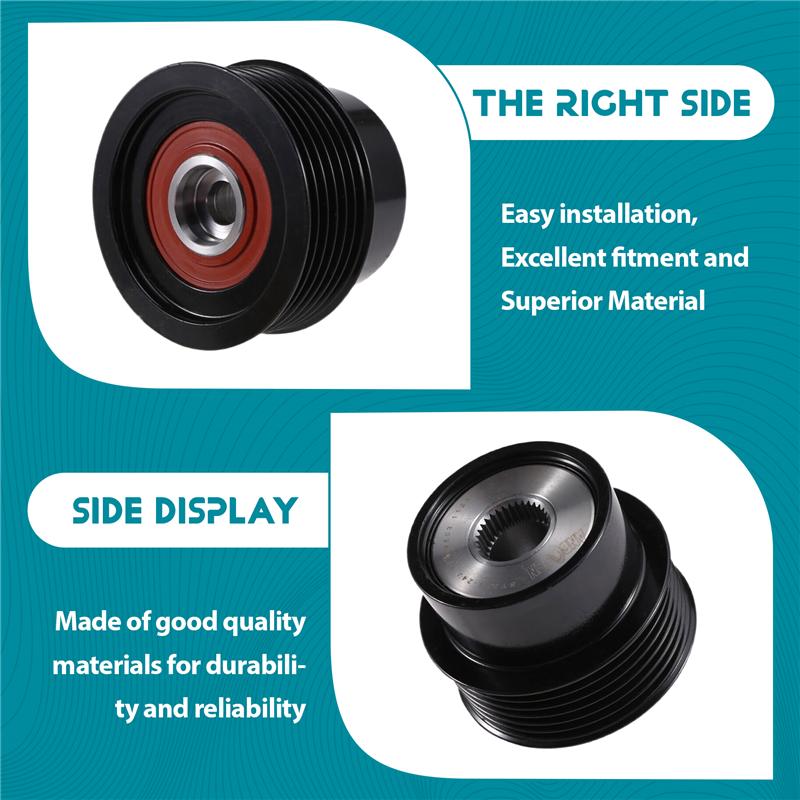 ABLZ-31316803 Car Generator Belt Pulley Alternator Pulley For Volvo S60 S80 V70 XC60 XC70 XC90 2007-2016 30777744