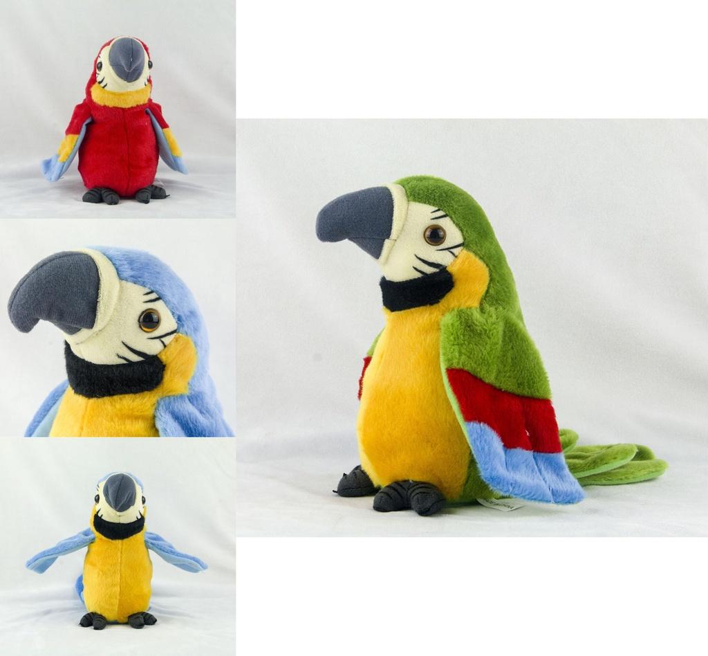 Electric Talking Plush Parrot Toy- Learn To Speak And Flap The Wings- Ideal Children's Gift