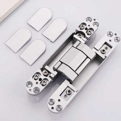 Zinc Alloy Door Hinge Folding 180 Degree Adjustable Cross Hidden Hinge Invisible Cabinet Cupboard Door Hinge