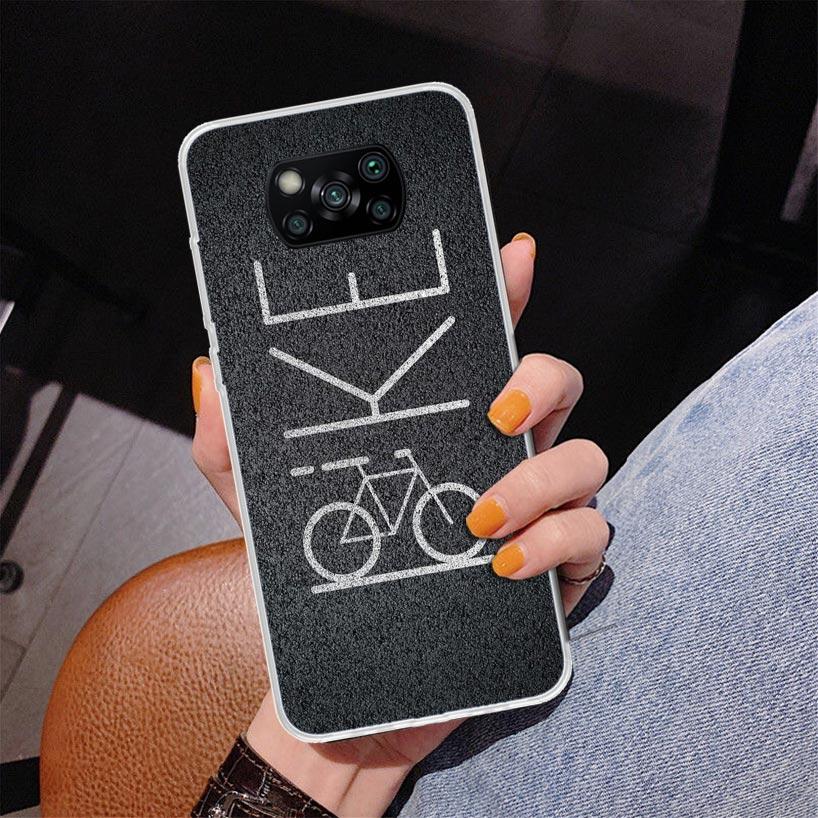 Bicycle Bike Sport Phone Case For Xiaomi Poco X7 X6 X5 Pro F7 Ultra Redmi 15C 15 13C 13 12C 12 10 10A 10C 9 9A 9C 9T Cover Poco