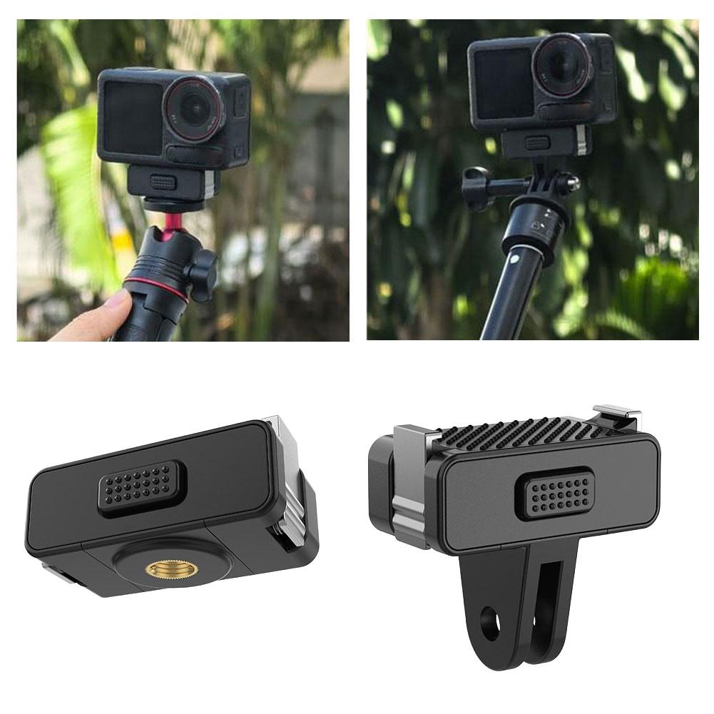 Magnetic Quick Release Mount For DJI Osmo Nano 360 Action 5 Pro/4/3/2 Foldable Adapter Base For DJI Action 5 Pro 4 3 Accessories