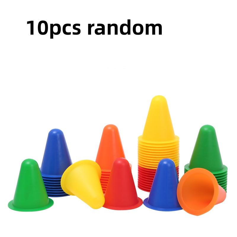 10Pcs Soft Training Road Cones Skate Marker Skating Obstacle Sports Cones For Roller Skate Football Soccer Rugby Kids Adult
