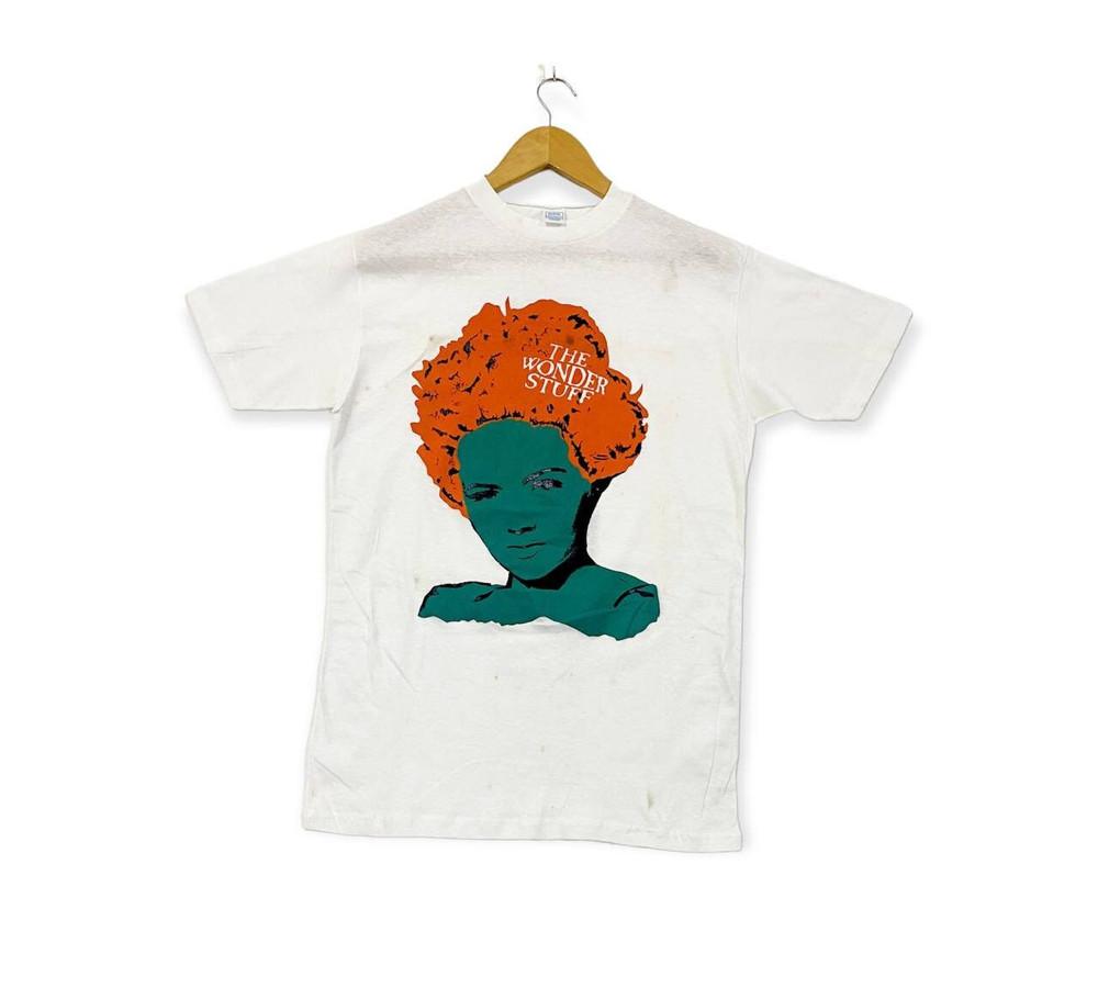

Vintage 90s THE WONDER STUFF Artwork Drawing Album Tour NZ368 Unisex T-Shirt XXXXL