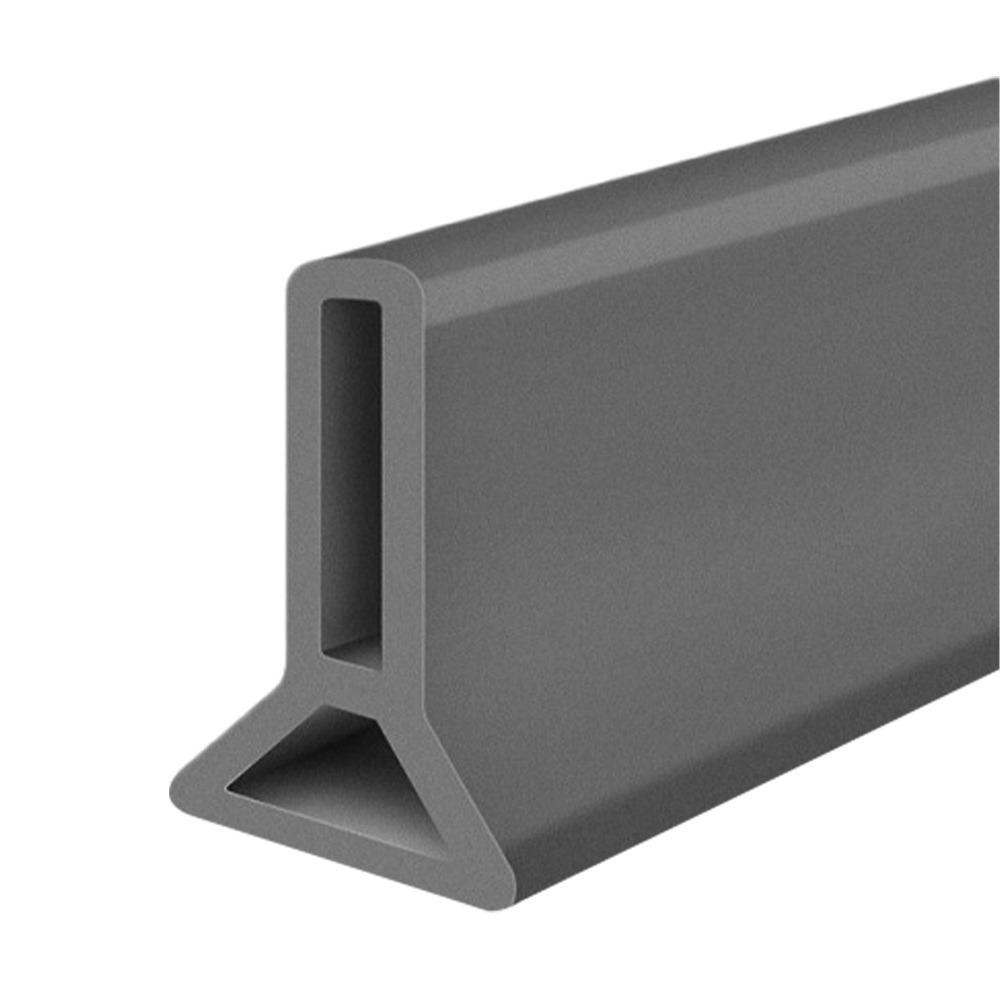 

Складаний дизайн Водонепроникна смуга Гнучкий силікон Силіконовий обмежувач води Ванна кімната 50mm x 2M сірий