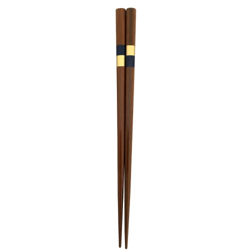 Aoba Chopsticks, Dishwasher Safe, Natural Wood, Men's Thick, Kamiyo, 23.5cm