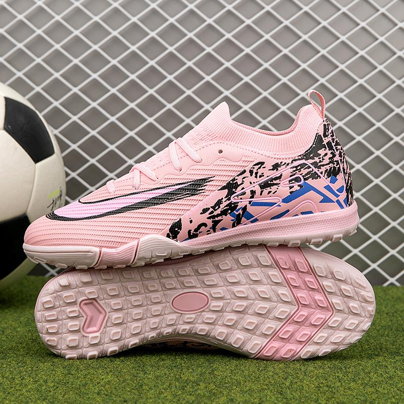 High-top football shoes men's artificial turf women's AG long nails TF broken nails children's football shoes can be