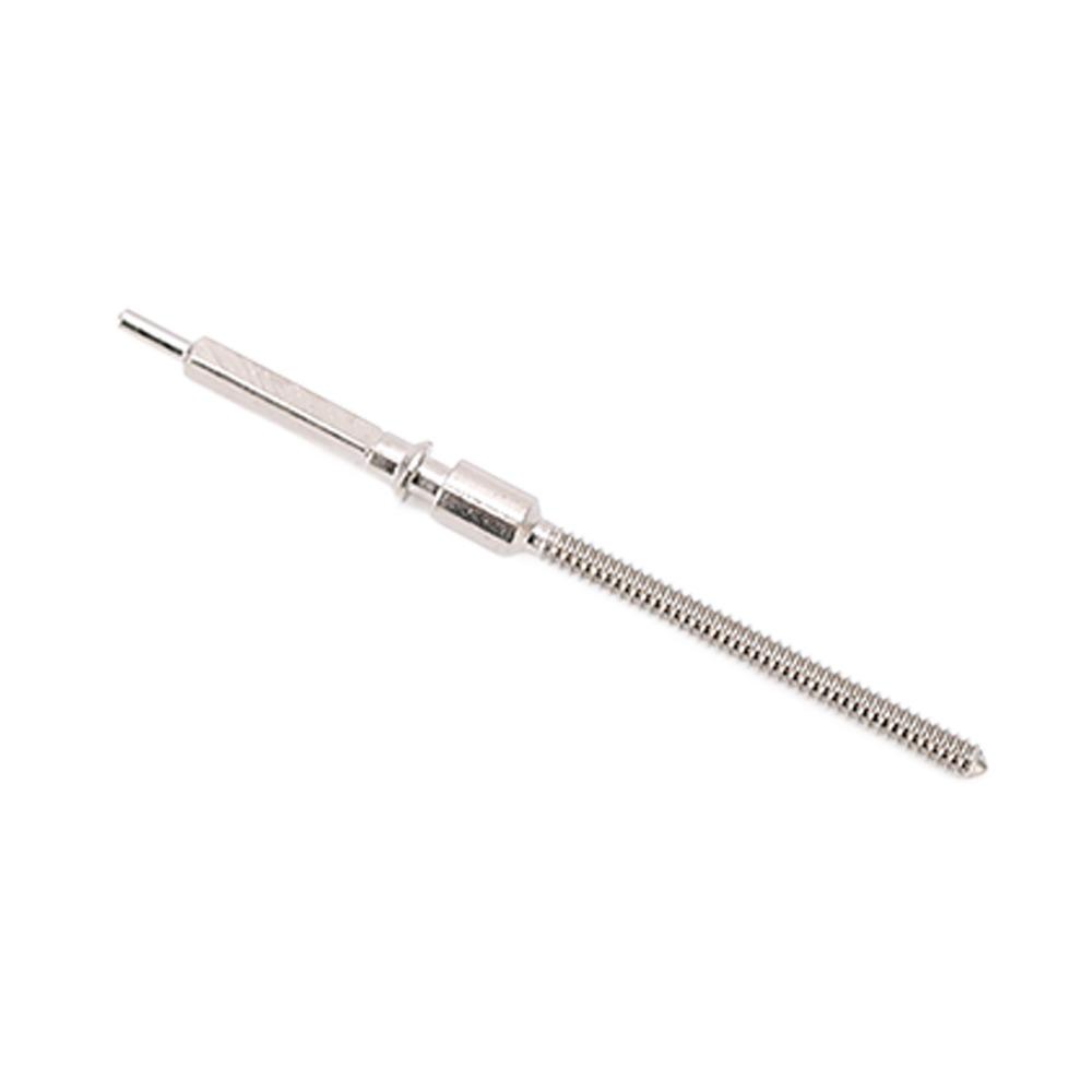 Silver Watch Winding Stem 0.9/1.2mm Alloy Watch Stem for 7750 Movement Watch Strap Link Pins