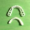 2Pcs/Set Teeth Denture Upper Snap On Smile Natural Flex Denture Cover Teeth Cosmetic Veneers for Dental Clinic