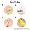 10Pcs Rainbow Spinner Toy Rainbow Twirler Stick Ribbon Fairy Wands Bright Glitter Wand Twirling Wand Light Up Spinning Toys for Festivals Party