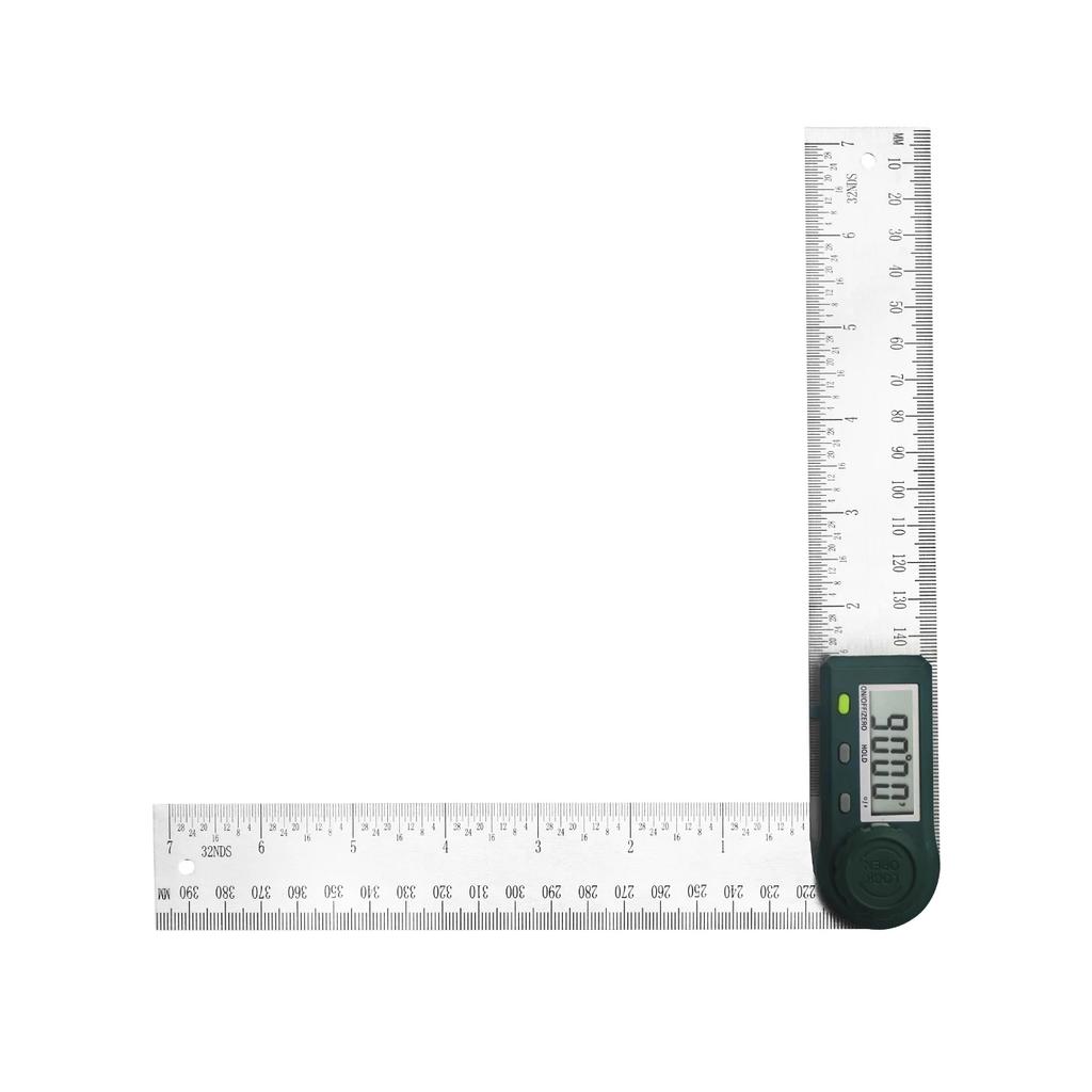 Digital Protractor 7inch/200mm Stainless Steel Angle Measuring Tool with LCD Display for Carpenter/Woodworking