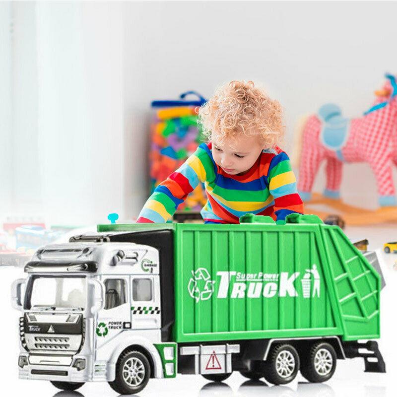 Garbage Truck 132 Trash Bin Toy Vehicle Diecast Model Car Kids Boys Gift Xmas