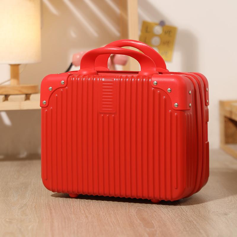 14-Zoll Handtasche/Kosmetiktasche/kleiner Koffer/Koffer/Damen Reiseleichter Lederkoffer/Mini Aufbewahrungsbox
