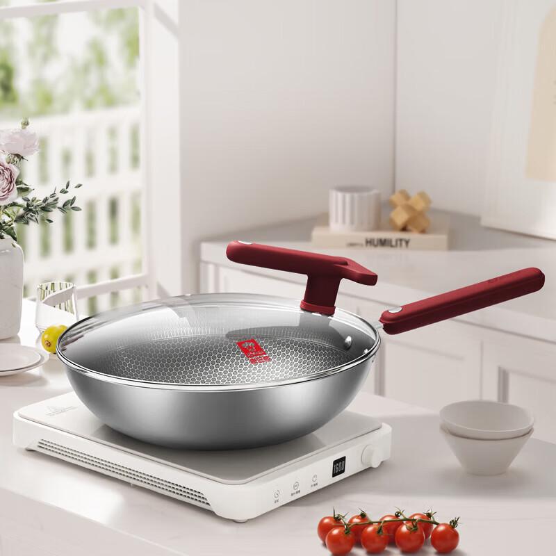 KOBACH Classic Red Stainless Steel Wok