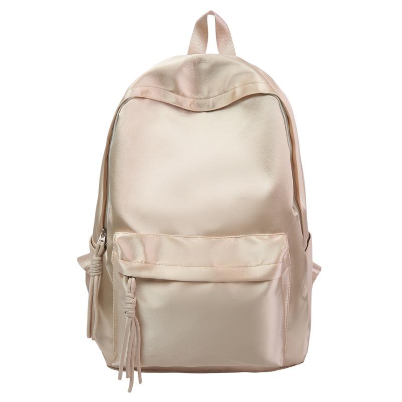 Casual large-capacity schoolbag female junior high school student girl simple high school college student backpack backpack tide