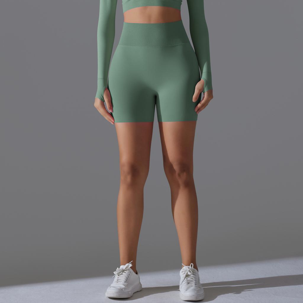 Nessaj Women Bubble Butt Yoga Fitness Shorts Breathable Quick Dry Cycling Shorts High Waist Gym Sport Short Pants