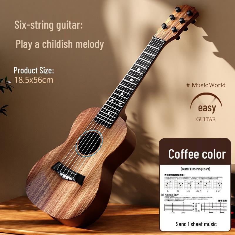 Realistic Guitar Playable Ukulele Toy for Children's Musical Education