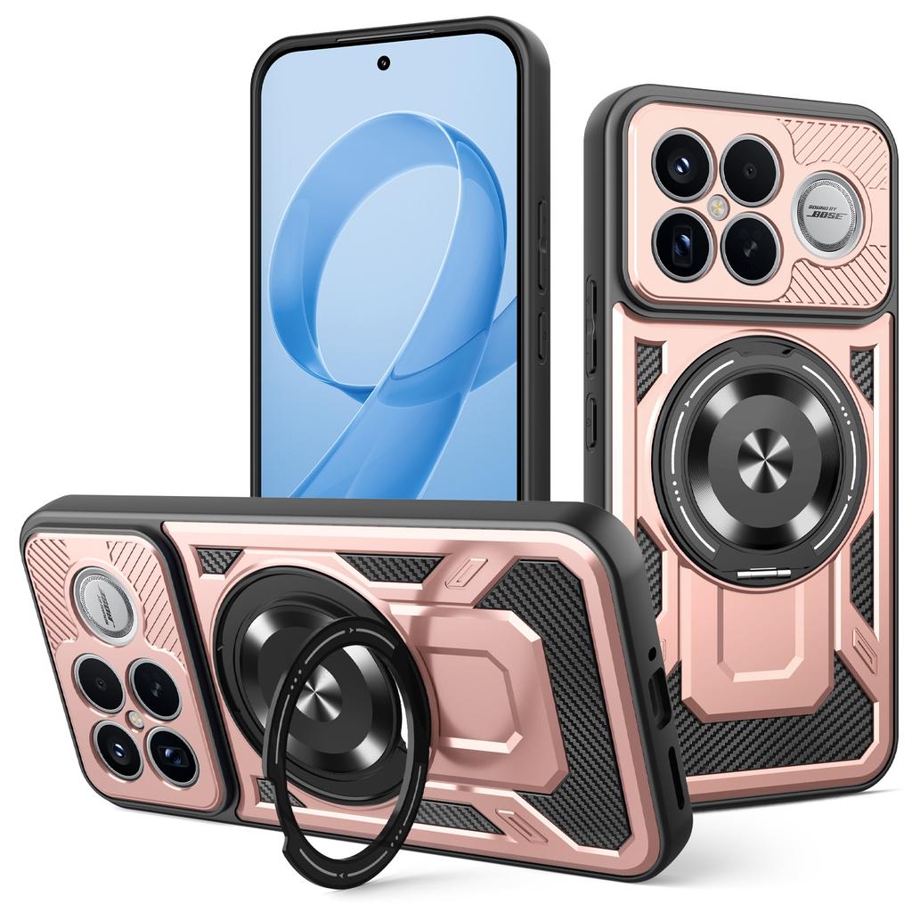 Für Xiaomi Poco F8 Ultra / Redmi K90 Pro Max 5G Magnetische Hülle Rotierbarer Ständer TPU + PC Handyhülle