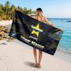 North Queensland Cowboys Customized Name Text Beach Towel, Soft Absorbent Towel Beach Pool Travel Personal Gift