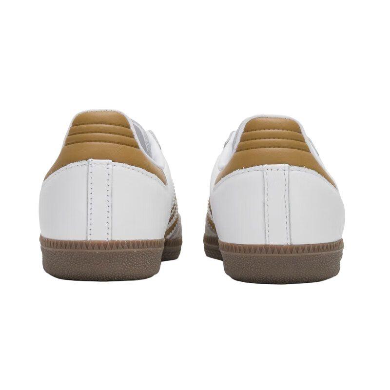 adidas Originals SAMBA OG Low Top Skateboard Shoes Unisex White Gold JH8796
