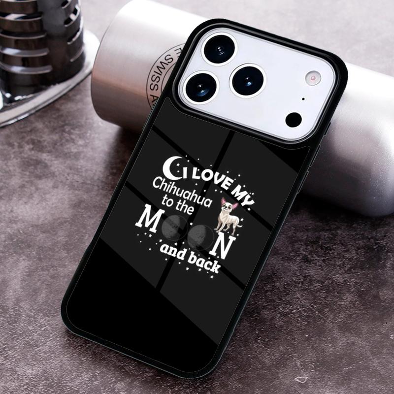 

I Love My Chihuahua Dog Pug Phone Case for iPhone 17 16 15 Pro Max Air 14 13 12 11 Plus Shockproof Cover iPhone 15