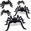 Horror Atmosphere Prank Props Haunted House Halloween Decoration Black Plush Spider Bar Ornament