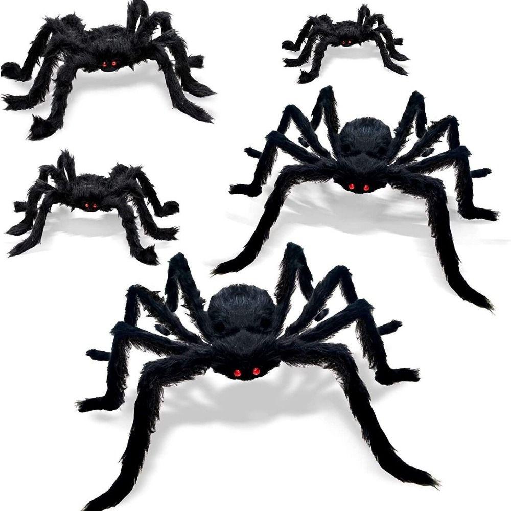 Horror Atmosphere Party Supplies Bar Ornament Halloween Decoration Haunted House Black Plush Spider