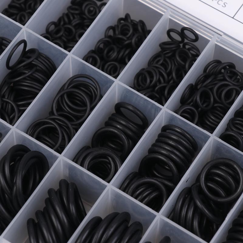 225/1200Pcs Nitrile Rubber Round Gasket Sealing O Ring Set Elastic Oil Resist Washer Gaskets Seals For Faucet Plumbing Repair