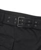 Syupeodeulai W Belted Out-Pocket Mini Skirt Black