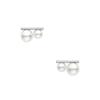 Vendome Aoyama K10 White Gold AJBA2318 PA [Official] Earrings, Pearl,