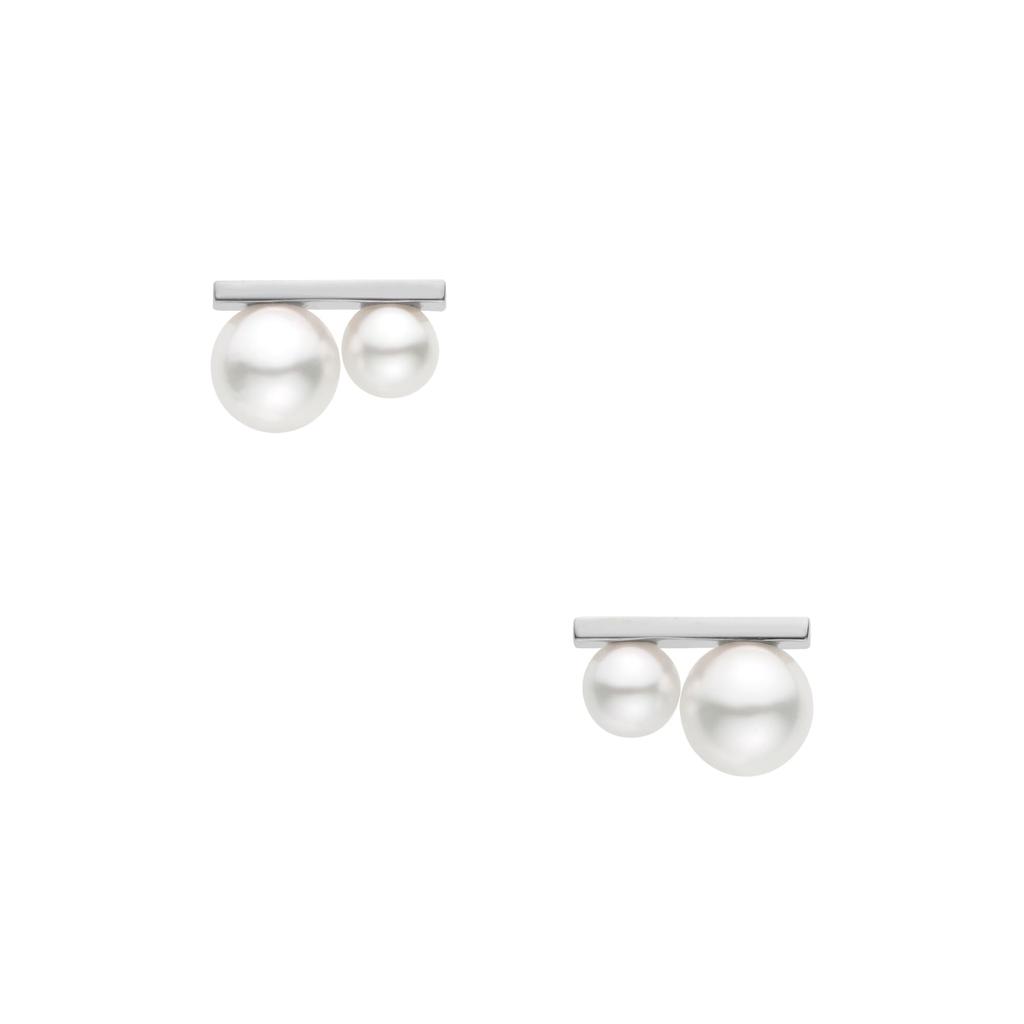 Vendome Aoyama K10 White Gold AJBA2318 PA [Official] Earrings, Pearl,