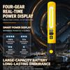 Rechargeable COB LED Work Light Portable Magnetic Inspection Flashlight with Power Display for Car Repair Garage Emergency