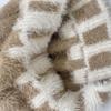 1Pc Plush Hat Winter Ear Protection Cold Protection Single Ball Cycling Color Blocked Polyester Imitation Fox Fur