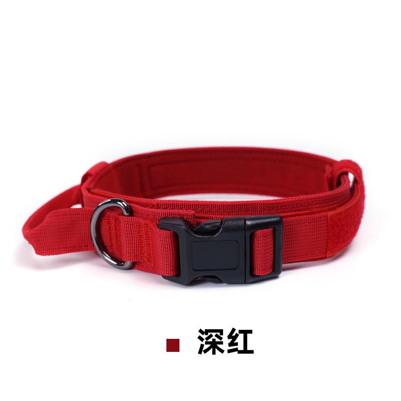 Big Dog Training Collar Pet Collar Military Dog Collar Medium and Large Dog Outdoor Training Dog Leash Tactical Collar