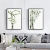 Leaves Plant Canvas Wall Paintings Bamboo Pictures On The Wall Scandinavian Nordic Posters and Prints for Living Room  No Frame