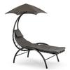 Carpa Garden Deckchair With Parasol Gray