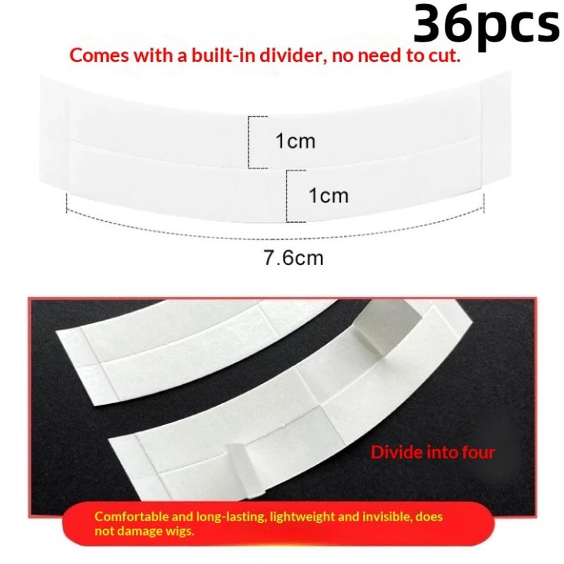 36 Sheets Waterproof Supertape Hair Tape Double Side Adhesive Super Tape For Lace Wig Toupee Replacement